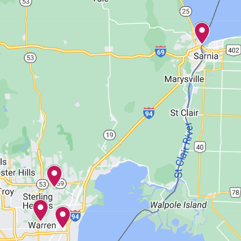 Michigan Works location map