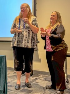 Shining Star Pre-School staff receiving an apprenticeship excellence award at the Race to Talent event.